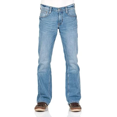 Afbeelding van Mustang Heren Jeans Broeken Oregon bootcut Fit Blauw Volwassenen Denim Jeansbroek