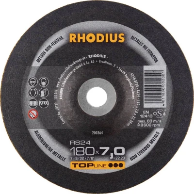 Afbeelding van RHODIUS 200364 Afbraamschijf Diameter 180 mm Boordiameter 22.23 Staal 1 stuk(s)