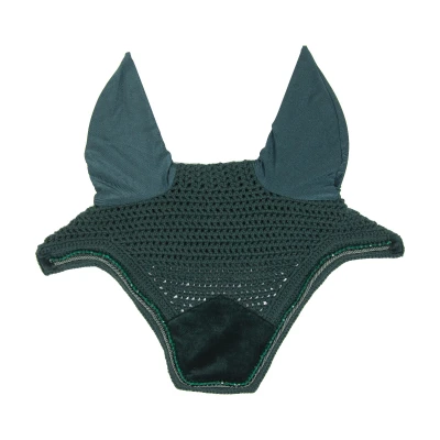 Image de Kentucky Bonnet Anti Mouches Wellington velours Pearls Pine Green