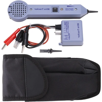 Afbeelding van Jeanoko Set met tester voor kabels, netwerk, versterker inductie, audio, verstelbaar, tonerdetector, geluidsgenerator en sondeset handmatige opbergtas