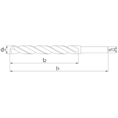 Afbeelding van I.T. ECO HSS spiraalboor 13mm kolf.16.0mm