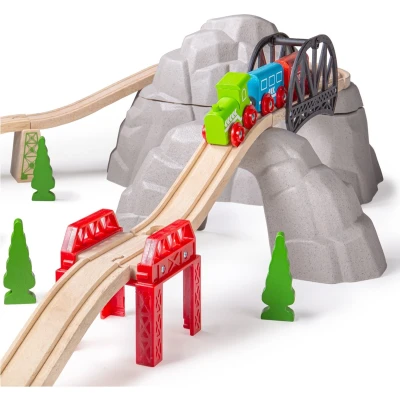 Afbeelding van Bigjigs Rocky Mountain Expansion PACK Speelgoedtreinbaan voor kinderen, Maat: One Size, Multi coloured