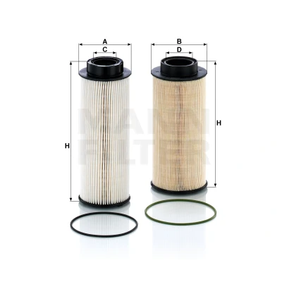 Afbeelding van MANN Filter PU 10 016 2 z Brandstoffilter insert Met pakking SCANIA: P,G,R,T series