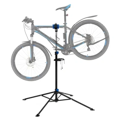 Afbeelding van E bike montagestandaard Reparatiestandaard Fietshouder tot 50 kg in hoogte verstelbaar 360 draaibaar gemaakt van staal
