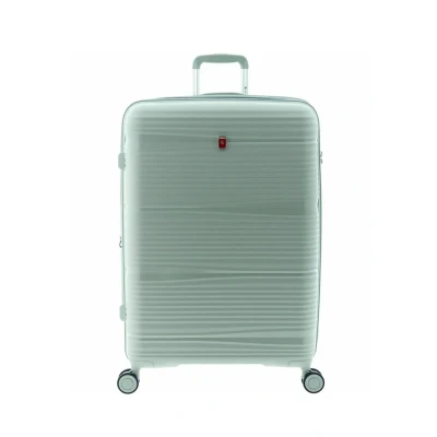 Afbeelding van Gladiator Bionic Grote Koffer 76 cm 100/110 liter Expandable TSA slot Eco Friendly Recyclebaar PP Grijs