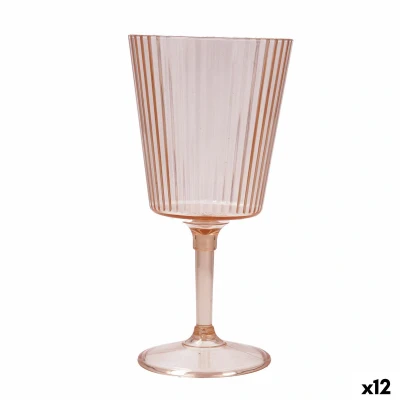 Afbeelding van Fluitglas Quid Sunset Coral Koraal Plastic 400 ml (12 Stuks)