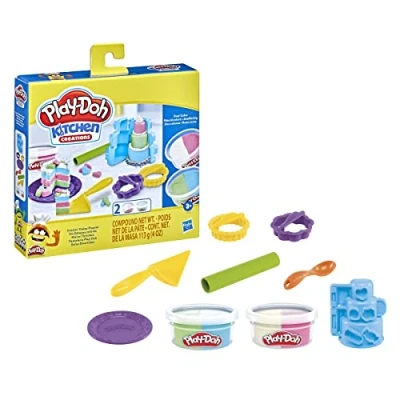 Afbeelding van Play Doh Kitchen Creations F47145L1 materiaal voor pottenbakken en boetseren Speelset van boetseerklei 196 g Meerkleurig
