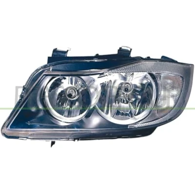 Afbeelding van PRASCO BM0244913 Koplampen rechts H7/H7 zwart Met regelmotor voor LWR BMW: 3 Saloon, Touring
