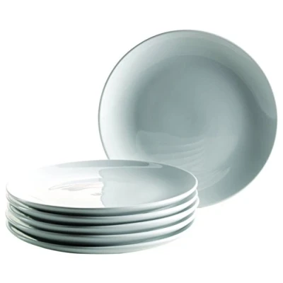 Afbeelding van Mäser, Serie Colombia Dessertbord 19 cm porseleinen tafelservies voor 6 personen, wit