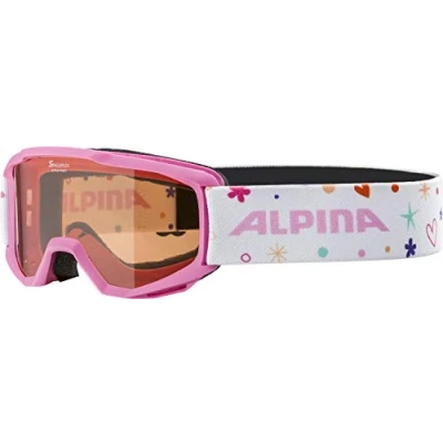 Afbeelding van ALPINA Pineey Skibril, uniseks, voor kinderen, roze, één maat