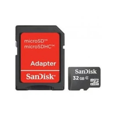 Afbeelding van Sandisk 108097 Micro Sdhc 32 Gb Incl Foto Adapter