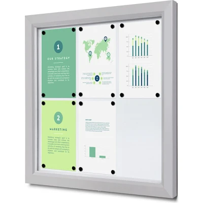 Afbeelding van Outdoor Vergrendelbaar Notitiebord Slim 6 X A4 Syna SCTE6XA4PH Horeca &amp; Professioneel