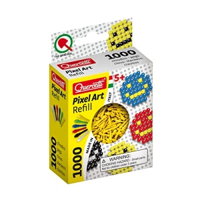 Afbeelding van Quercetti Pixel Art Aanvuldoos Geel Diameter 4 Mm 1000 delig