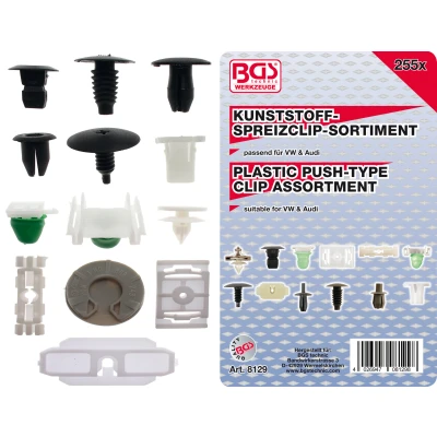 Afbeelding van BGS Assortiment bekledingsclips voor VW 255 delig