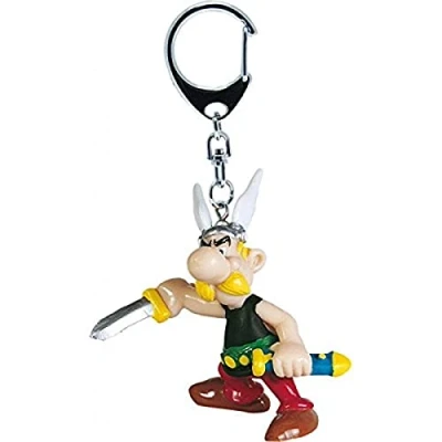 Afbeelding van Asterix &amp; Obelix: Houdt zwaard vast speelfiguurtje met sleutelhanger 6cm