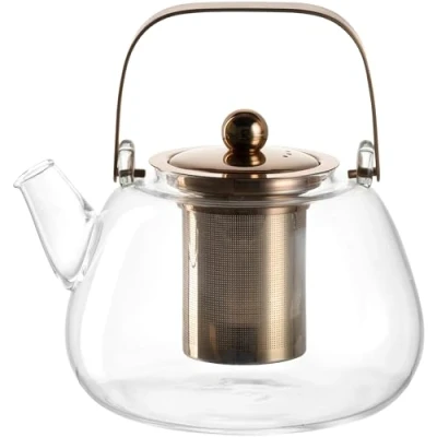 Afbeelding van Leonardo Theepot Te Per met metalen handvaten 1200ml