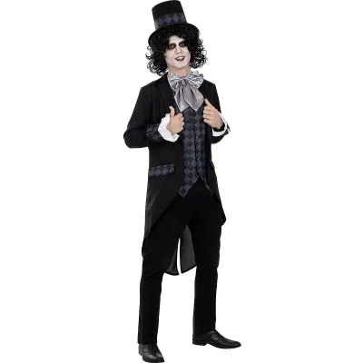 Afbeelding van Funidelia Donker Mad Hatter Kostuum voor mannen Hatter, Films &amp; Series, Alice in Wonderland Volwassenen Accessoire verkleedkleding en rekwisieten Halloween, carnaval feesten Maat M Zwart