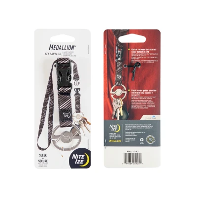 Afbeelding van Nite Ize Medallion Key Lanyard Karabijnhaak Zilver
