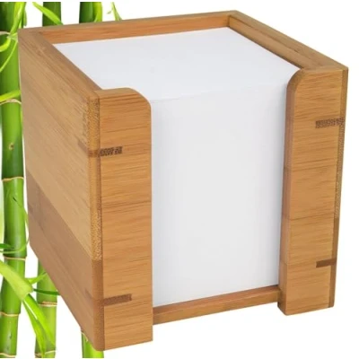 Image de Wedo 061707 cube mémo en bambou clair rempli
