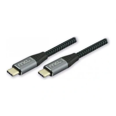 Image de MCL Câble USB 24 pin C (M) pour 3.2 Gen 2 3 A m alimentation (60 W), débit de transfert données jusqu&#039;à 20 Gbps noir, gris