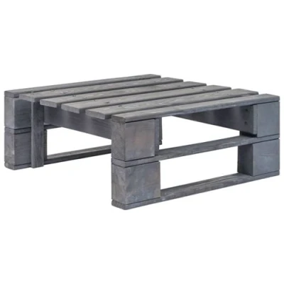 Afbeelding van Tuinhocker pallet hout grijs