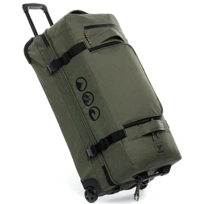 Afbeelding van Grote reistas met 2 wielen, kane, rolkoffer, 80 cm, koffer, sporttas, reistrolley, Xl 120 liter, Large,