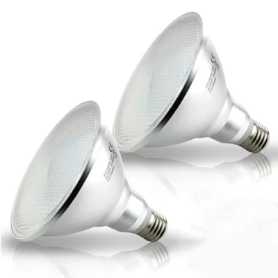 Afbeelding van Hibay 2 stuks E27 PAR38 LED reflector 12W 1200lm warm wit 3000K binnenlamp niet dimbaar vervanging 120W halogeenlamp