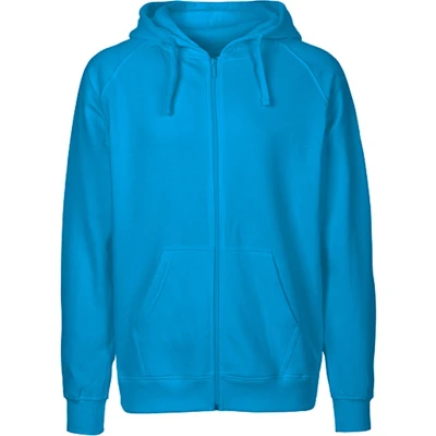 Afbeelding van Fairtrade Men&#039;s Zip Hoodie met capuchon Sapphire S