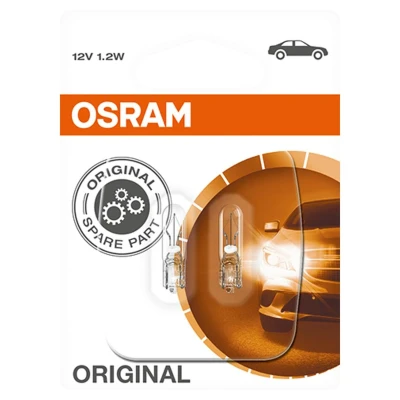 Afbeelding van Osram Gloeilamp 12V W2x4.6d Original Line 2 Stuks