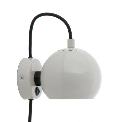 Afbeelding van FRANDSEN wandlamp Bal Magneet, lichtgrijs glanzend
