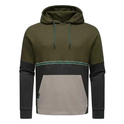 Afbeelding van Ragwear Blocky Hoodie, Heren, Maat: 3XL, Dark olive