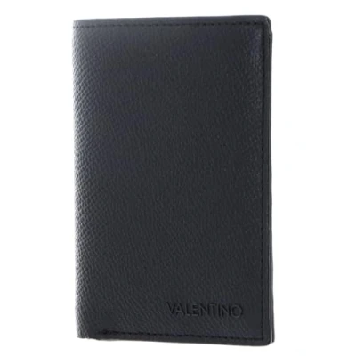 Afbeelding van VALENTINO Leren Kaarthoes Chico Wallet Nero Zwart