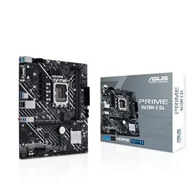 Image de ASUS PRIME H610M E D4 CSM carte mère micro ATX Socket LGA1700 H610 Chipset USB 3.2 Gen 1 2 Gigabit LAN graphique embarquée (unité centrale requise) audio HD (8 canaux)