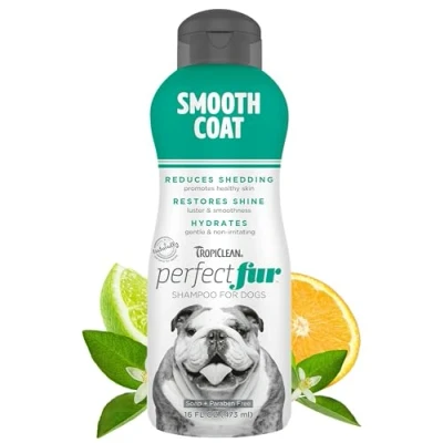 Afbeelding van TropiClean PerfectFur Hondenshampoo Gladde Vacht zoals Bulldogs en Pointers 473 ml