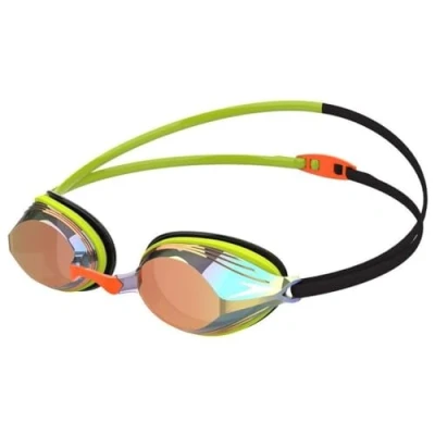 Afbeelding van Speedo Vengeance Mirror Zwembril voor volwassenen, uniseks, groen/oranje, Eén maat