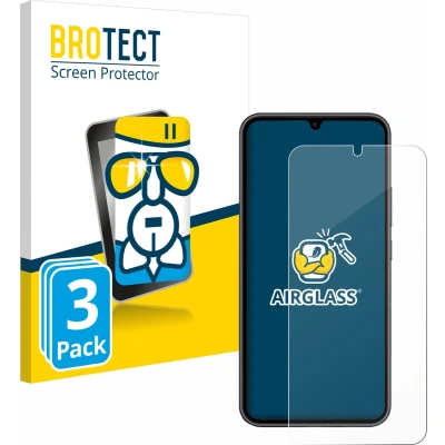 Afbeelding van BROTECT Screenprotector voor Samsung Galaxy A34 5G Enterprise Edition Folie Beschermfolie Beschermglas transparant (3 Stuks)