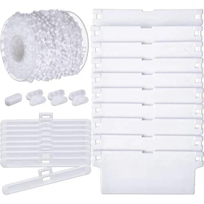 Afbeelding van KAHEIGN Accessoires voor verticale jaloezieën, 12 verzwaringspanelen, lamellen 89 mm, 10 m ketting, kettingverbinders jaloezie mm