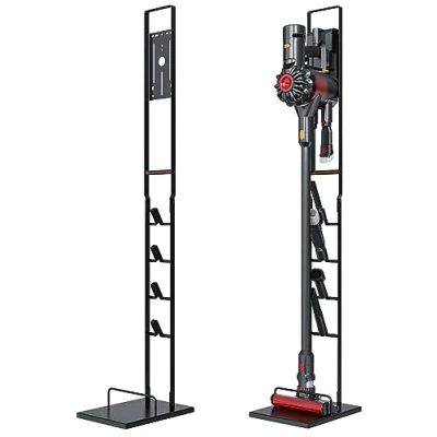 Afbeelding van FAOKZE Stofzuigerhouder, metalen houder voor stofzuiger, compatibel, stand als handvat, Dyson V15 V11 V10 V8 V7 DC30 DC31 DC34 DC35 DC58 DC59 DC62 DC74 accessoires