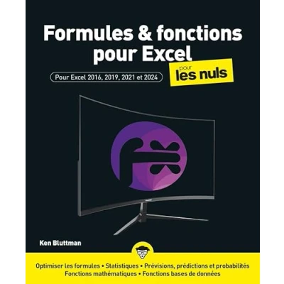Afbeelding van FORMULES ET FONCTIONS POUR EXCEL 2024 LES NULS