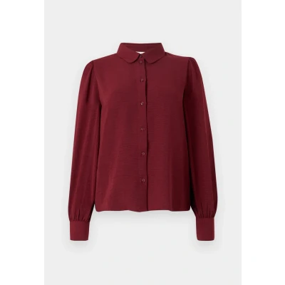 Afbeelding van Jacqueline de Yong Blouse Jdydivya Life L/s Shirt Wvn Dia 15283183 Cabernet Dames Maat XS
