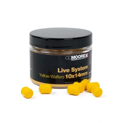 Afbeelding van CC Moore Live System Yellow Dumbell Wafters 10x14mm (65g) Hookbaits