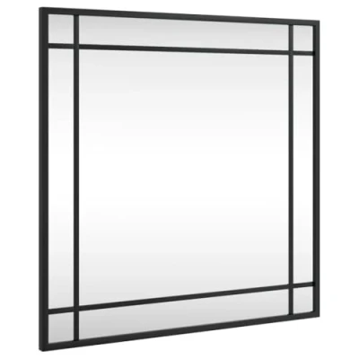 Afbeelding van Wandspiegel vierkant 50x50 cm ijzer zwart
