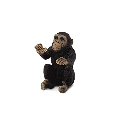 Afbeelding van Collecta Wilde dieren (S): CHIMPANSEEJONG knuffelend 3x2.5x3.5cm