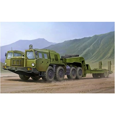 Afbeelding van 1:35 Trumpeter 01056 MAZ 7410 Tractor W/CHMZAP 5247G Plastic Modelbouwpakket