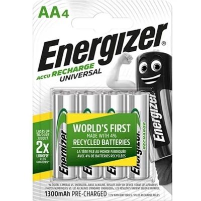 Afbeelding van Energizer Universal HR06 Oplaadbare AA batterij (penlite) NiMH 1300 mAh 1.2 V 4 stuk(s)