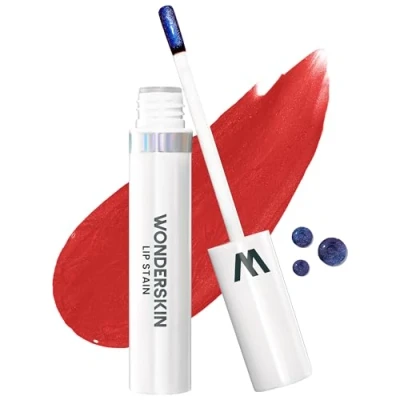 Image de Wonderskin Wonder Blading Lip Stain Peel Off Masque Teinte Rouge À Lèvres Longue Durée, Imperméable Et Résistante Au Transfert, Maquillage Fini Mat (Hayley Masque)