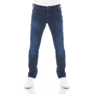 Afbeelding van Mustang Heren Jeans Broeken Real X Oregon tapered K Fit Blauw Volwassenen Denim Jeansbroek