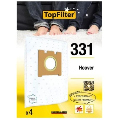 Image de Lot de 4 sacs aspirateur pour Hoover TopFilter Premium ref 64331
