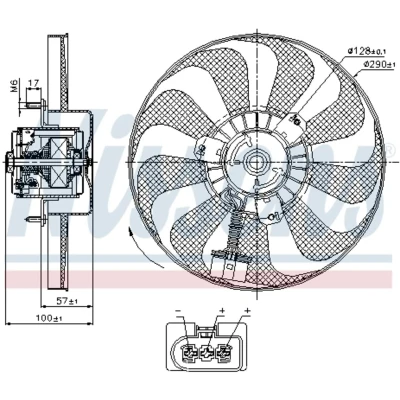 Afbeelding van Nissens Ventilatorwiel motorkoeling 85684