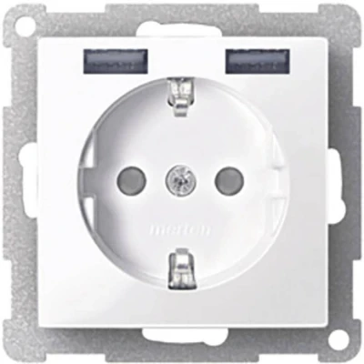 Afbeelding van Merten MEG2366 0319 Inzetstuk System M Polar wit